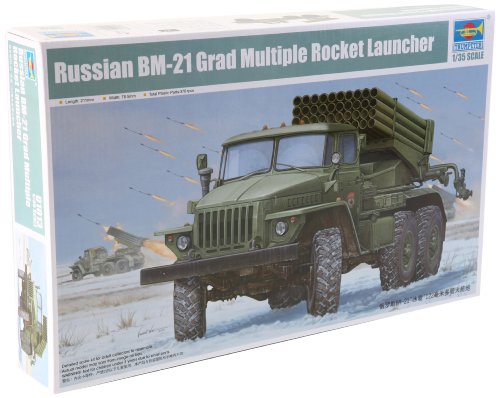 トランペッター 1/35 ソビエト軍 BM-21 グラート初期型 プラモデル(中古品)