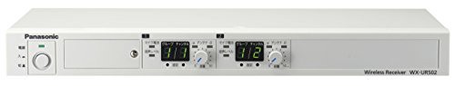 パナソニック 800 MHz帯ワイヤレス受信機(2波用) WX-UR502(中古品)