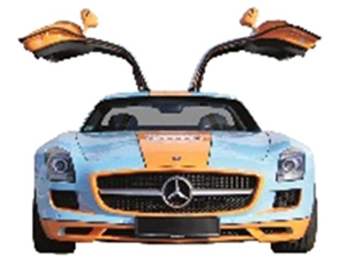 シュコー 1/43 メルセデス・ベンツ SLS AMG クーペ 「Gulf」 完成品(中古品)