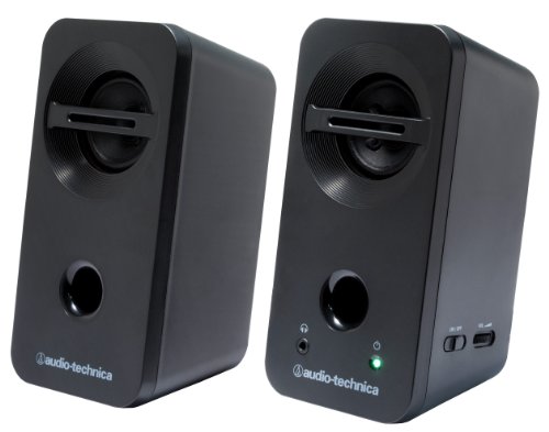 audio-technica デスクトップスピーカー ブラック AT-SP93 BK(中古品)