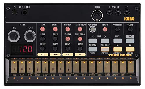 KORG アナログ リズムマシン volca beats 16ステップシーケンサー 電池駆動(中古品)