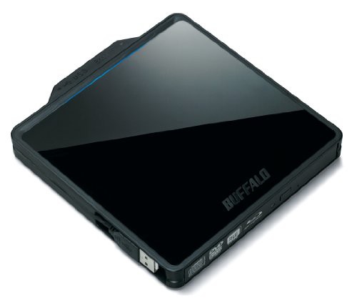 BUFFALO BDXL対応 USB2.0用ポータブルBlu-rayドライブ Wケーブル収納タイプ(中古品)の通販は 10,374円