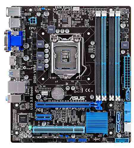 ASUS Intel B75 搭載 マザーボード LGA1155対応 B75M-PLUS HDMI / DVI