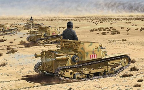 ブロンコモデル 1/35 伊CV33セリエII初期型小型戦車カーロベローチェ プラ (中古品)