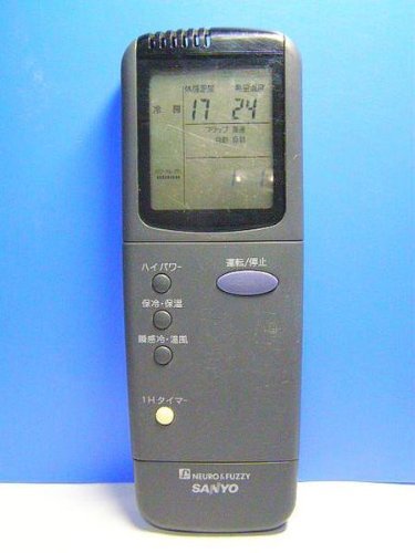 三洋電機 エアコンリモコン RCS-VR3A(K)(中古品)