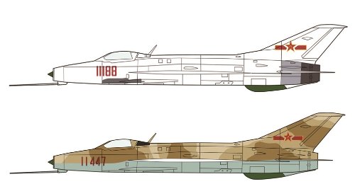 ハセガワ 1/72 中国空軍 J-7 プラモデル 02102(中古品)