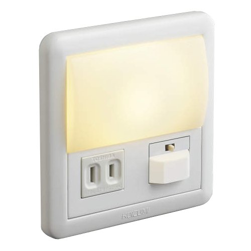 コイズミ照明 LEDフットライトON・OFFタイプ(人感センサ付)電球色 AB39990L（中古品）