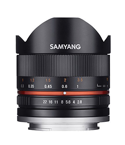 SAMYANG 単焦点魚眼レンズ 8mm F2.8 II ブラック ソニー αE用 APS-C用(中古品)