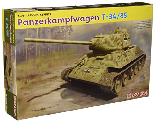 ドラゴン 1/35 WW.II ドイツ軍 鹵獲戦車 T-34/85 第122工場製 1944年生産型(中古品)