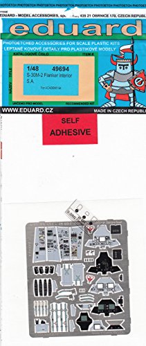 エデュアルド 1/48 S-30M-2 フランカー内装パーツ・糊付き アカデミ EDU496(中古品)