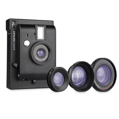 Lomo'Instant + 3種のアタッチメントレンズセット付き (Black)(中古品)