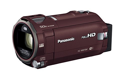 パナソニック HDビデオカメラ W870M ワイプ撮り 50倍ズーム ブラウン