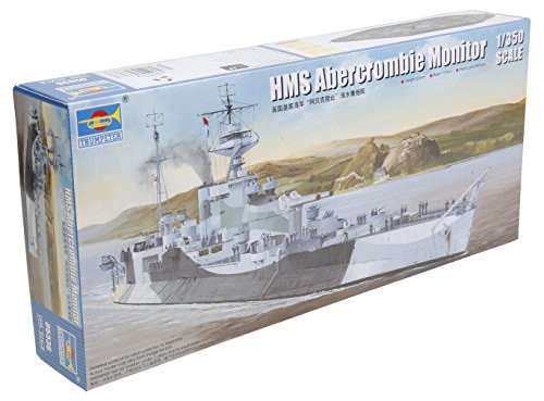 トランペッター 1/350 イギリス海軍モニター艦 HMS アバークロンビー プラ (中古品)