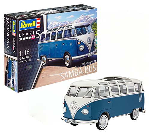 ドイツレベル 1/16 VW タイプ2 T1 サンババス プラモデル(中古品)