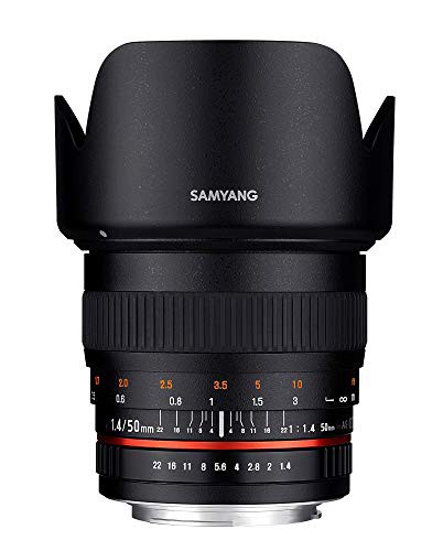 SAMYANG 単焦点標準レンズ 50mm F1.4 マイクロフォーサーズ用 フルサイズ対(中古品)