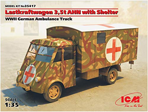 ICM 1/35 ルノー AHN 3.5t ドイツ野戦救急車 プラモデル(中古品)