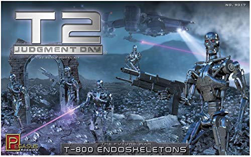 ペガサスホビー 1/32 ターミネーター2 T-800 エンドスケルトン 5体セット  (中古品)