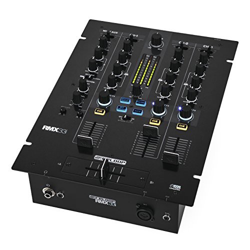 Reloop リループ 3チャンネル エフェクト内蔵 DJミキサー RMX-33i(中古品)