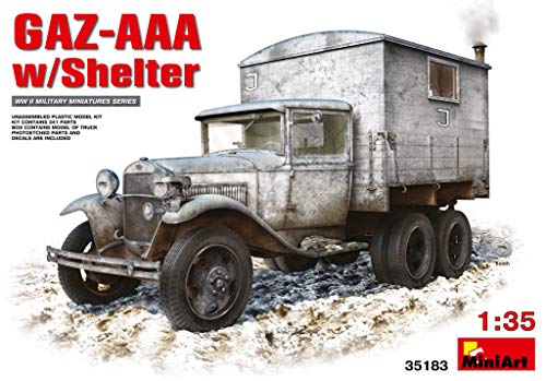 ミニアート 1/35 GAZ-AAAシェルター付 プラモデル(中古品)