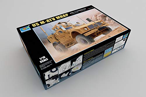 トランペッター 1/16 アメリカ陸軍 M-ATV/MRAP プラモデル(中古品)