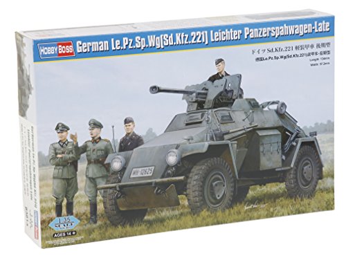 ホビーボス 83814 1/35 ドイツ Sd.Kfz.221 軽装甲車 後期型 プラモデル(中古品)