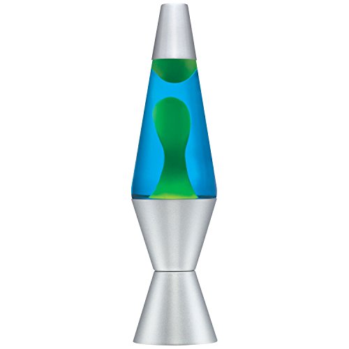 Lava Lite 2124 14.5-Inch Classic Silver-Based Lava Lamp Yellow Wax/Blu（中古品）