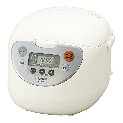 象印 炊飯器 マイコン式 1升 ホワイト NL-CA18-WA(中古品)