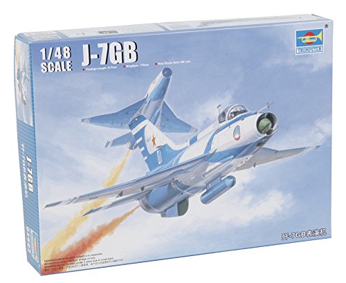 トランペッター 1/48 J-7GB 八一表演飛行隊 プラモデル(中古品)