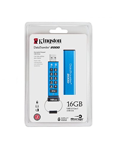 キングストン Kingston USBメモリ 16GB USB3.0 DataTraveler 2000 DT2000/1(中古品)