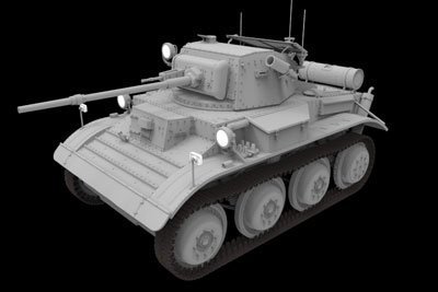 ブロンコモデル 1/35 英テトラーク空挺戦車Mk.VII A17 I型&amp;CSタイプ CB3521(中古品)