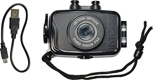 Intova Duo Waterproof HD POV Sports Video Camera, Black I-DUO-BLACK [ (中古品)