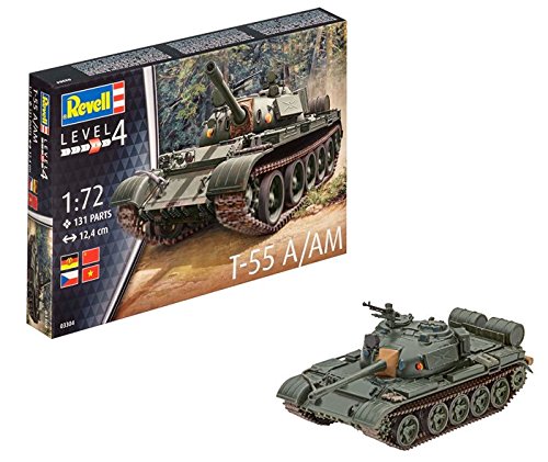 ドイツレベル 1/72 ソビエト戦車 T-55A プラモデル 03304(中古品)