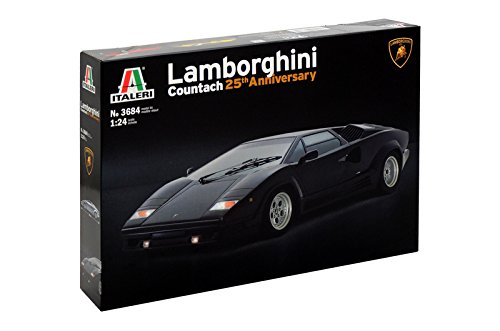 イタレリ 1/24 ランボルギーニ カウンタック 25周年記念 プラスチックモデ (中古品)
