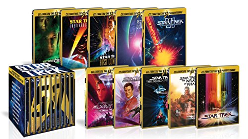 スター・トレック I-X 劇場版ブルーレイ50周年記念BOX スチールブック仕様 (中古品)