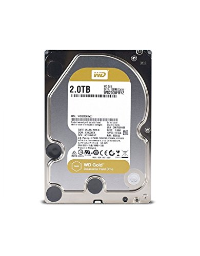 WD HDD 内蔵ハードディスク 3.5インチ 2TB WD Gold WD2005FBYZ SATA3.0 720(中古品)