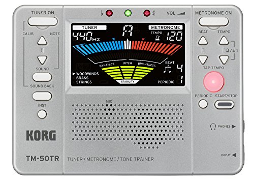 KORG 管弦楽器トレーナー/チューナー/メトロノーム TM-50TR-SL シルバー(中古品) 15,968円