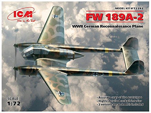 ICM 1/72 ドイツ空軍 フォッケウルフ Fw189A-2 プラモデル 72292(中古品)の通販は