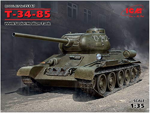 ICM 1/35 ソビエト陸軍 T-34/85 プラモデル 35367(中古品)