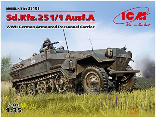ICM 1/35 ドイツ陸軍 Sd.Kfz.251/1 Ausf.A 装甲兵員輸送車 プラモデル 3510(中古品)
