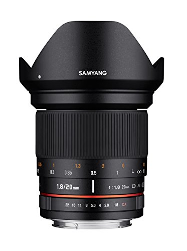 SAMYANG 単焦点レンズ 20mm F1.8 ED AS UMC キヤノン EOS M用(中古品)