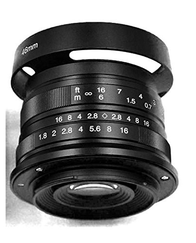 Hengyijia 25 mm f1.8 Discover手動レンズ(ブラック) for Olympus Panasoni(中古品)