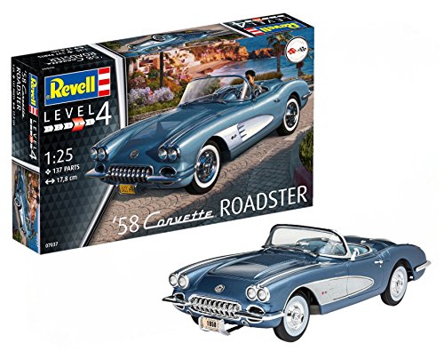 ドイツレベル 1/25 コルベット ロードスター 1958 プラモデル 07037 dwos6rj Amazon | ドイツレベル 1/25 コルベット ロードスター 1958