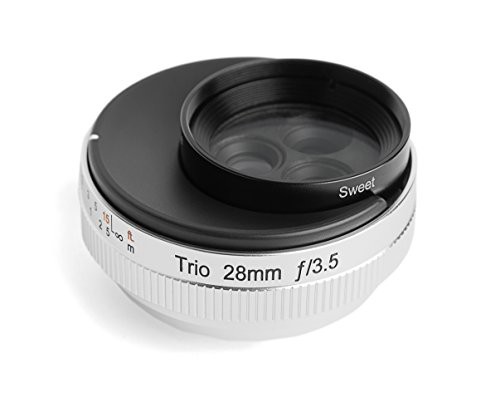 Lensbaby 単焦点レンズ Trio 28 28mm F3.5 フジフイルム Xマウント Sweet/V(中古品)