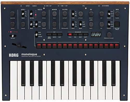 KORG モノフォニック・アナログ・シンセサイザー monologue-BL モノローグ (中古品)