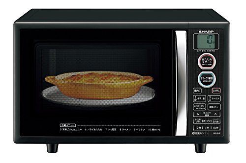 シャープ オーブンレンジ トースト機能付き 15L ブラック RE-S5E-B(中古品)