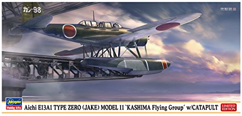 ハセガワ 1/72 愛知 E13A1 零式水上偵察機 11型 鹿島航空隊 W/カタパルト (中古品)