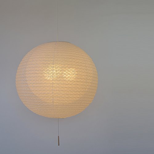 和風照明 和紙照明 彩光 3灯ペンダントライト 二重提灯 SPN3-1102 bud 電球（中古品）