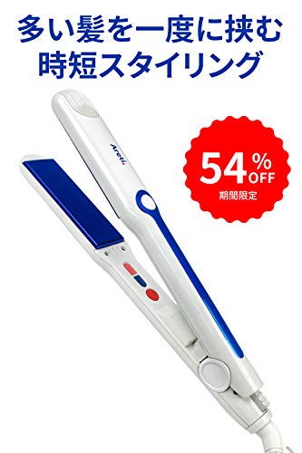Areti【日本】ヘアアイロン ストレート 31mm 白 セラミックコーティング 急(中古品)の通販は 9,772円