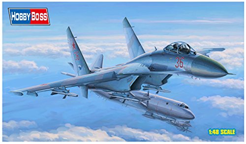 ホビーボス 1/48 エアクラフトシリーズ ロシア軍 Su-27 フランカー 初期型 (中古品)