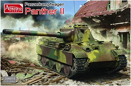 アミュージングホビー 1/35 ドイツ軍 ドイツ中戦車 パンサー2 プラモデル A(中古品)
